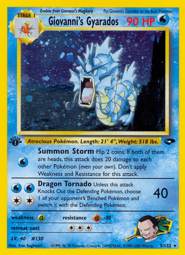Giovanni's Gyarados Gym Challenge 5/132 Holo