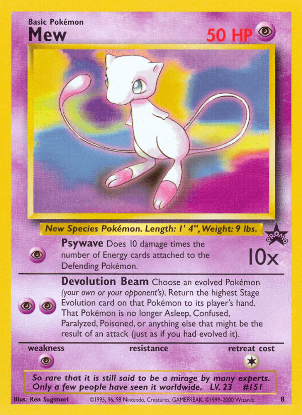 Mew Promo Black Star 8