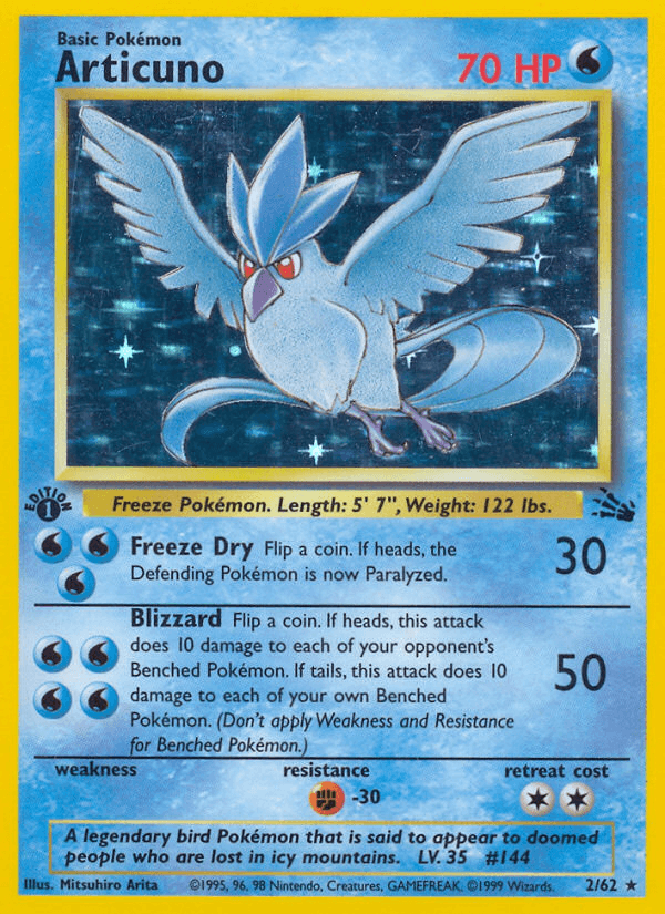 Articuno Fossil 2/62 Holo