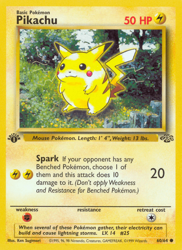 Pikachu Jungle 60/64