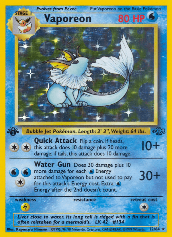 Vaporeon Jungle 12/64 Holo
